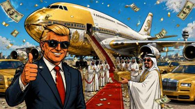 Air Force Funke One – Wie Ronald Tramp den 400-Millionen-Dollar-Geburtstagsflieger der Freiheit inspizierte